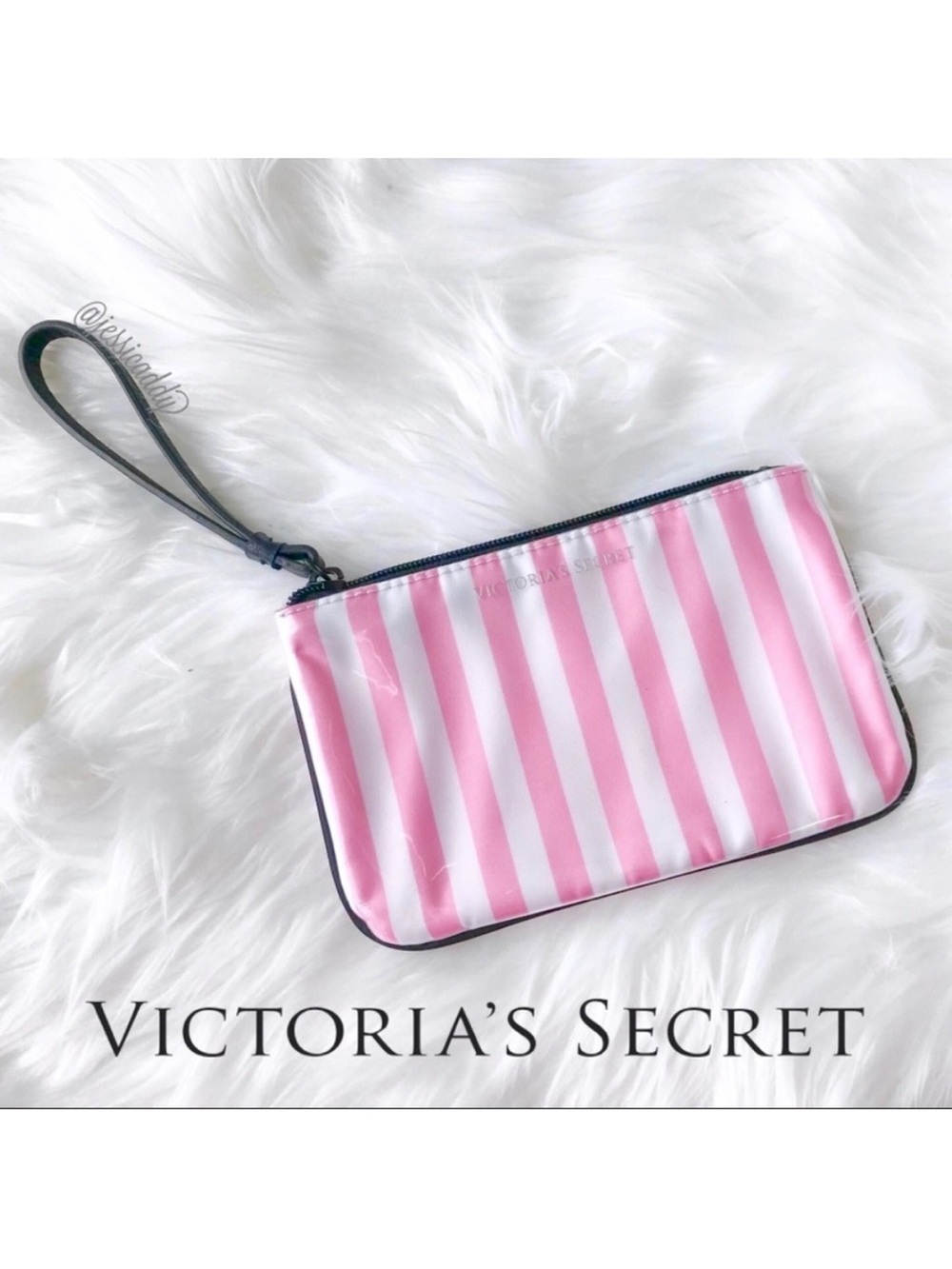 VS Classic Pink Stripe Coin Purse
